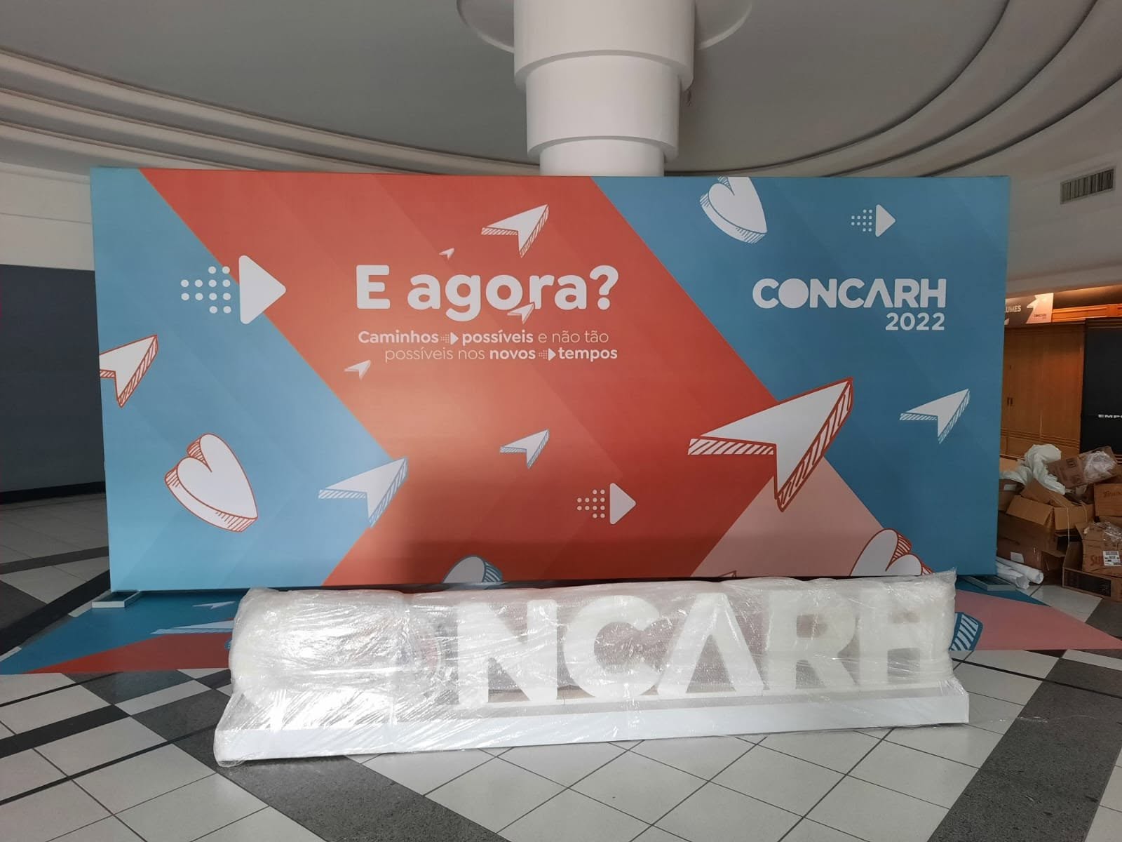 Backdrop de evento em lona — CONCARH