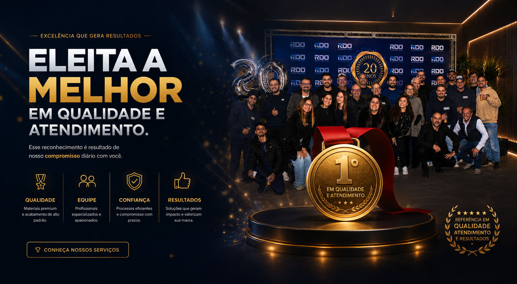 Eleita a melhor em qualidade e atendimento — Global Pesquisas